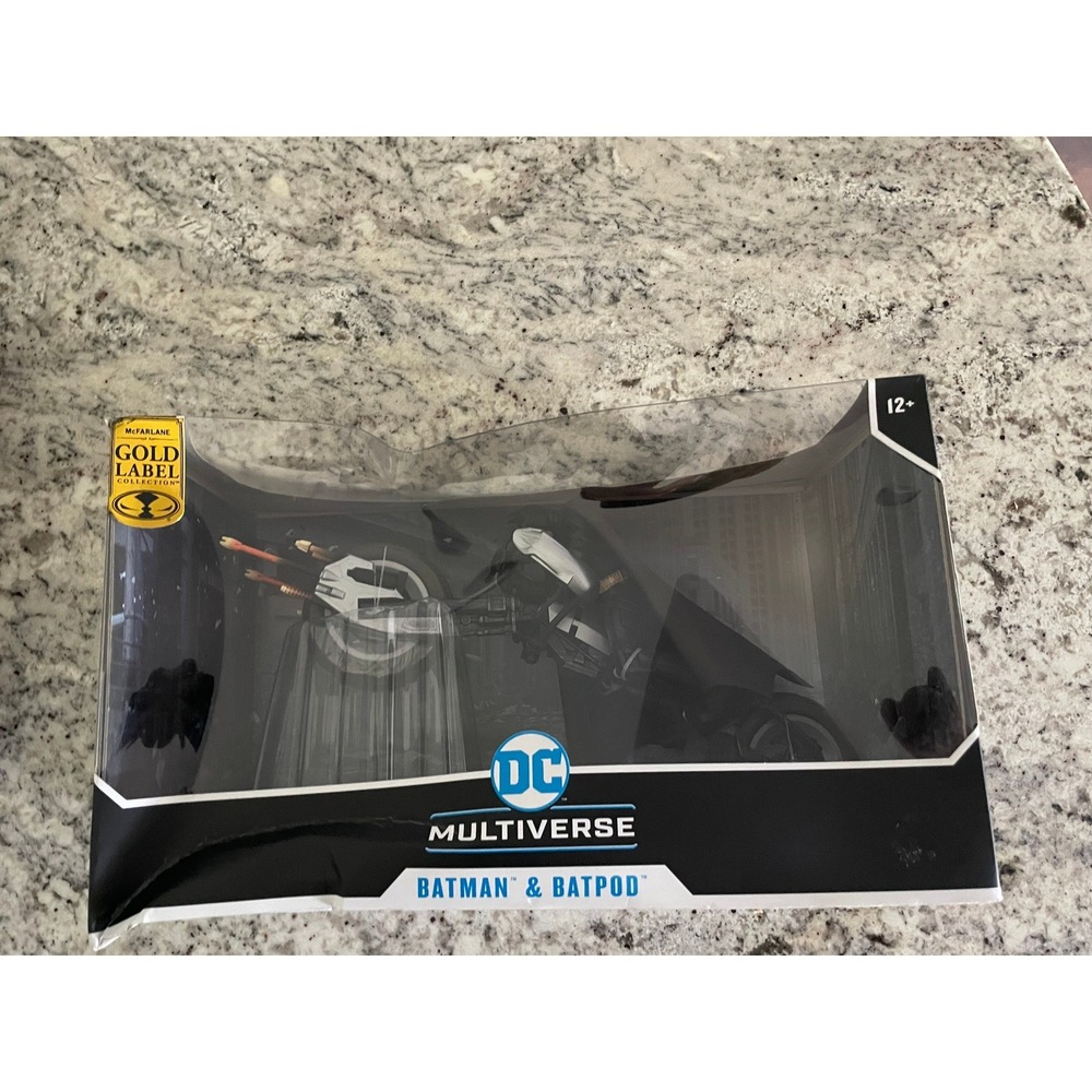 McFarlane DC Multiverse Batman & Batpod The Dark Knight Rises Gold Label Figure